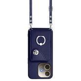 Organ Card Bag Ring Holder Phone Case with Long Lanyard